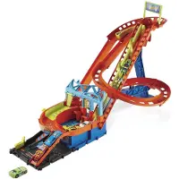 Hot Wheels City Roller Coaster Rally med 5 biler