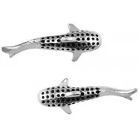 Dive Silver Medium Whale Shark øreringe