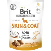 Brit Care Snack Skincoat Med Krill Hundesnack Til Voksne Hunde 10x150g