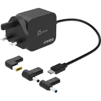 J5CREATE 67W GaN PD USB-C Charger (with 3 DC Connector)