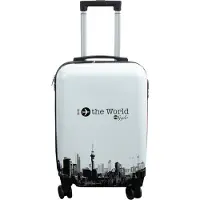 Borg Living Kabinekuffert - I Love The World hardcase kuffert - Eksklusiv rejsekuffert