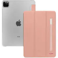 Laut Huex Folio - beskyttelsesetui med holder til Apple Pencil til iPad Pro 12.9" 4/5/6G (rosa)