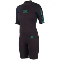 Ocean & Earth Surf School Springy 2 Mm Korthærmet Shorty-våddragt Med Lynlås Bagpå Til Damer