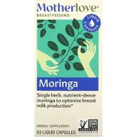 Mother Love , Ammehåndtering, Moringa, 60 Væske Kapsler
