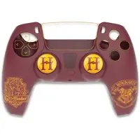 Freaks and Geeks Harry Potter silikoneetui + thumbsticks til PS5-controller - Gryffindor - rød