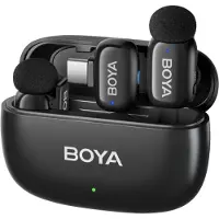 Boya mini 2-02 trådløse mikrofoner 2,4 GHz USB-C - sort