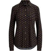 Ralph Lauren Bluse 'CLASSIC' navy / guld