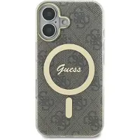 GUESS IML 4G MagSafe-etui til iPhone 16 Plus - Brun