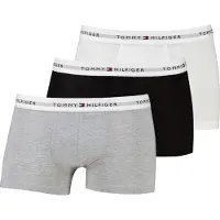 Tommy Hilfiger Underwear Boksershorts 'Essential' grå-meleret / sort / hvid
