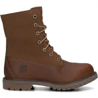 Timberland Timberlandtil kvinder. TB18328R2421 Ankelstøvler i læder med oprullet overdel og varmt brunt for (37.5 W), Fast, Blonder, Casual