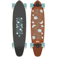 Long Island Flowers 37.85"x9.3" Kicktail Skateboard mønster