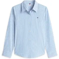 Tommy Hilfiger Bluse 'ESS' lyseblå / hvid