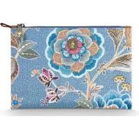 Pip studio Charly Cosmetic Flat Pouch Medium Matata Blue 24x1x15.5cm