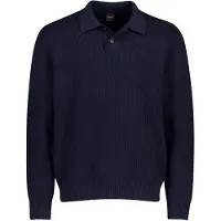 BOSS Longsleeve Poloshirt Kotor Marineblå Blå Mørkeblå måle