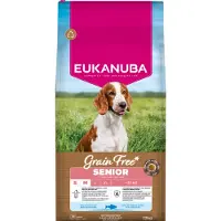 Eukanuba Grain Free Senior Small & Medium med havfisk - 12 kg