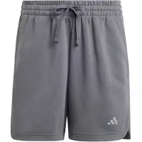 Adidas Dame 3 striber Studio løs pasform fleece shorts Aurora Onix