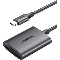 UGREEN CM401 USB-C 5 Gb/s SD/TF-kortlæser – grå
