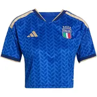 Adidas Italien 26 Cropped hjemmebanetrøje, størrelse X-Small