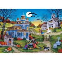 Masterpieces 1000 brikker Halloween puslespil - Tre sm? hekse - 19,25"x26,75"