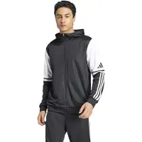 Adidas Træningsjakke 'SQ25' sort / hvid