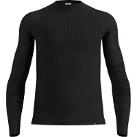 Odlo - Skiundertøj - BL Top Crew Neck LS Seamless Performance M Black til Unisex - Størrelse XL - Sort