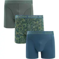 Björn Borg Boxershorts 3-pak Stræk Grøn Flerfarvet måle