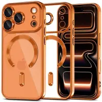 Tech-Protect iPhone 17 Pro MagFlex Cover - MagSafe-kompatibelt - Klar / Kosmisk Orange