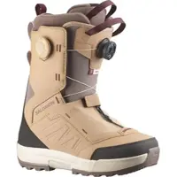 Salomon Snowboard - Snowboardstøvler dame - Vista Dual Boa Tan/Deep Taupe/Port til Unisex - Størrelse 38,5 - Brun