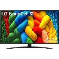 LG 43NANO81A6A - 43 Diagonal klasse Nano81 Series LED-bagbelyst LCD TV - Smart TV - webOS - 4K UHD (2160p) 3840 x 2160 - HDR - Direct LED, Nano Cell AI Display