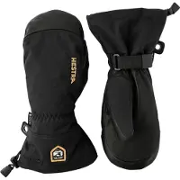 Hestra Army Leather Gore-Tex, skiluffer, sort