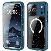 Mtp Products iPhone 17 Pro Max Shellbox M Series IP68 vandtæt cover - dykkercover med MagSafe-kompatibilitet - Blå