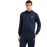 EA7 EA7til mænd. 8NPM33_PJVRZ Core Identity navy sweatshirt (4XL), Casual, Sport, Bomuld, Multisport, Blå