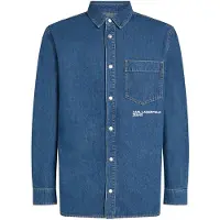 Karl lagerfeld Jeans A4m16001 Regular Denim Skjorte Med Lange ærmer