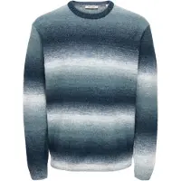 Only & Sons Pullover 'ONSBertil' blå-meleret / hvid
