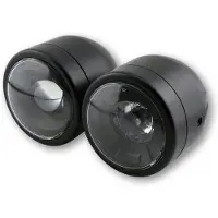 Highsider Twin LED-forlygter Par, mat sort