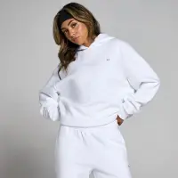 Myprotein MP Basics Oversized Hoodie til kvinder – Hvid - L