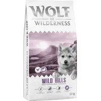 Wolf of Wilderness Junior "Wild Hills" And - kornfri - 12 kg: ny opskrift