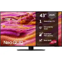 Samsung 43" Neo QLED QN90F 4K Vision AI Smart TV (2025), Black