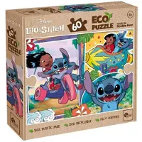Lisciani 60-stings Eco-puslespil dobbeltsidet