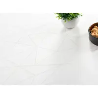 Nordstrand Borddug - 140x220 cm - Damask dug - Hvid tekstildug - Jacquardvævet dug med geometrisk mønster - Eksklusiv festdug