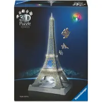 Ravensburger Eiffeltårnet 3d-puslespil Med Led-lys 216 Stykker