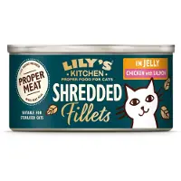 Lily's Kitchen Strimlede fileter til katte 24 x 70 g - Kylling & Laks
