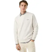 Pepe Jeans Pepe Jeanstil mænd. PM5800013 Sweatshirt Macbeth Small Logo Plain off-white (L), Hvid, Casual, Bomuld