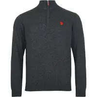 U.S. POLO ASSN. Pullover antracit / rød