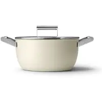 Smeg 50's style gryde keramisk Ø24 cm Cream