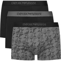 Emporio Armani Boksershorts grå / sort