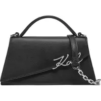 Karl Lagerfeld Håndtaske 'Bandoulière Essentials Noir/Nickel' sort