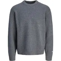 Jack & Jones Bluse - Strik - JorNorrebro - Dark Grey Melange - - 16 år (176) - Bluse