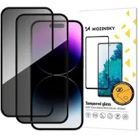 Wozinsky Privacy Glass hærdet glas til iPhone 17 / 16 Pro, sæt med 2