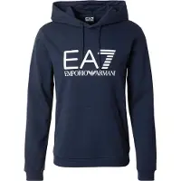 EA7 EA7til mænd. 7M001413_AF22266 Core Identity-sweatshirt marineblå (XL), Sort, Casual, Sport, Bomuld, Sportstøj, Multisport, Korte ærmer